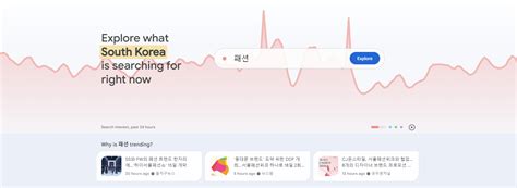google trends korea.